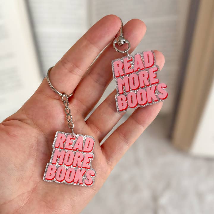 Little Turkey Shoppe - Wholesale Keychain - Unisex - Read More Books Keychain 3