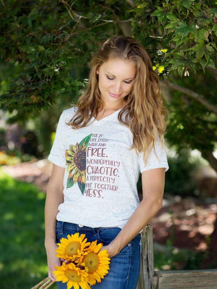 Hösthöstskjorta - Sunflower Tee för wholesale av Kay Sera Sera