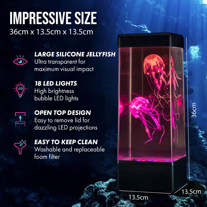 JINX LUMINOUS JELLYFISH - Wholesale Night Light - Jinx Luminous Jellyfish Mood Lamp5