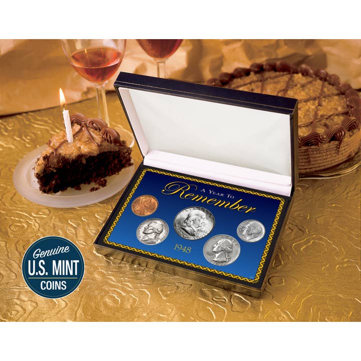 American Coin Treasures - Wholesale Keepsake Coin/Token - Year To Remember 5 Coin Box Set Year 1948