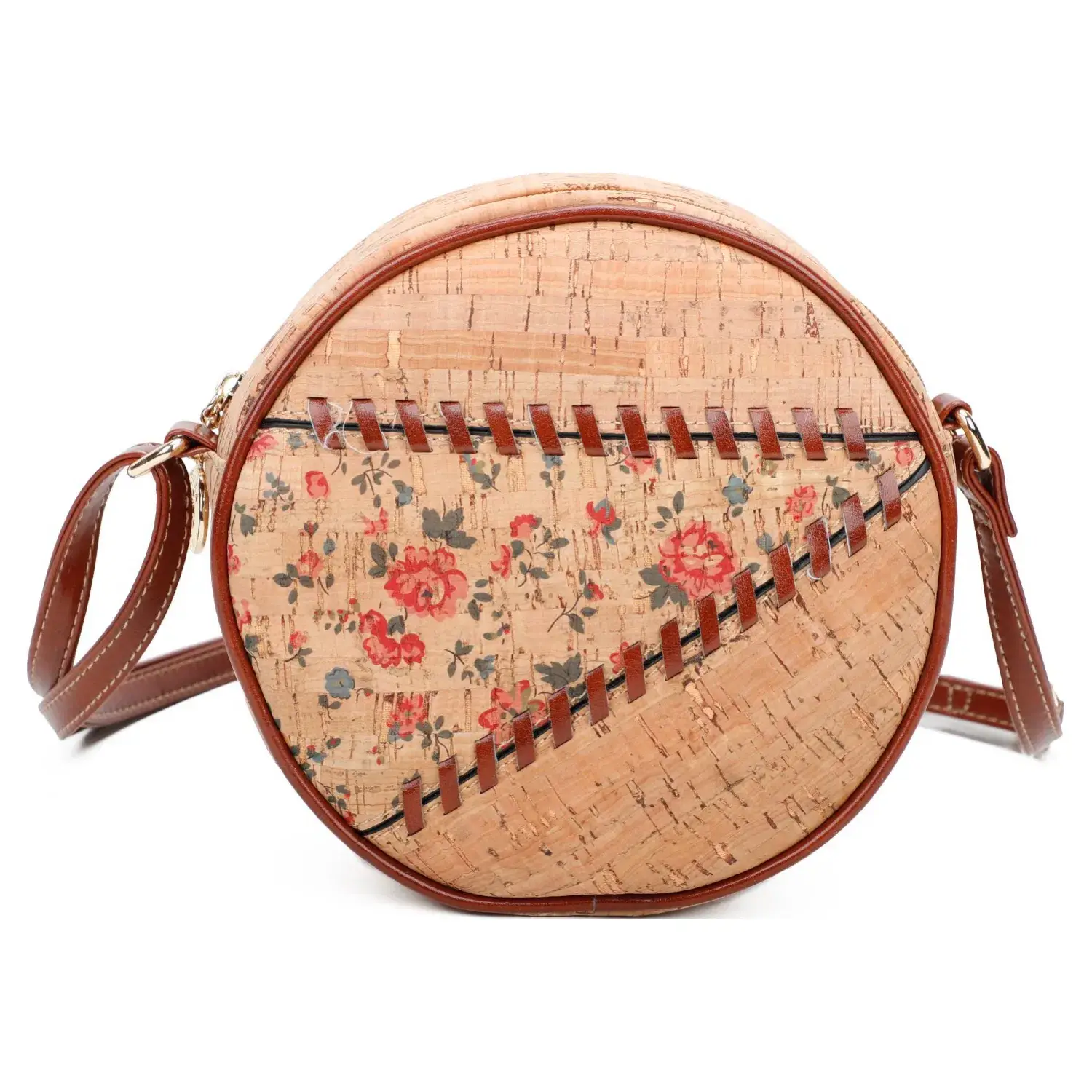 Superbia - Wholesale Crossbody Bag - Women's - Small Round Shape Cork Bag -58876