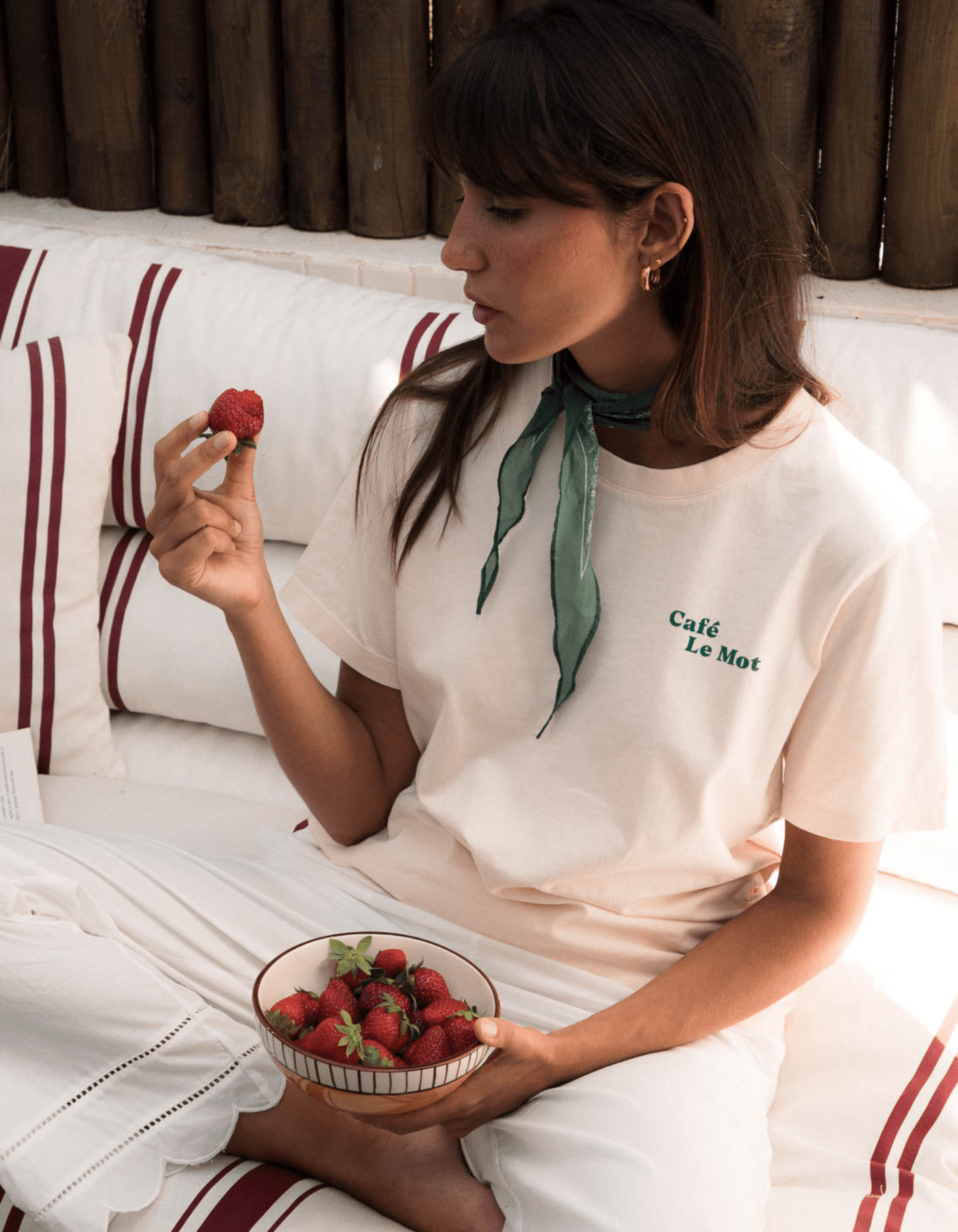 Le Mot - Wholesale Screen Printed T-Shirt - Women's - Café Le Mot T-shirt2