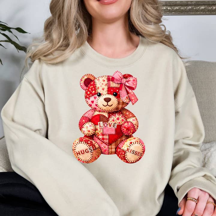 Söt Nallebjörn Alla hjärtans dag Tröja för wholesale av Simply Spoken Apparel