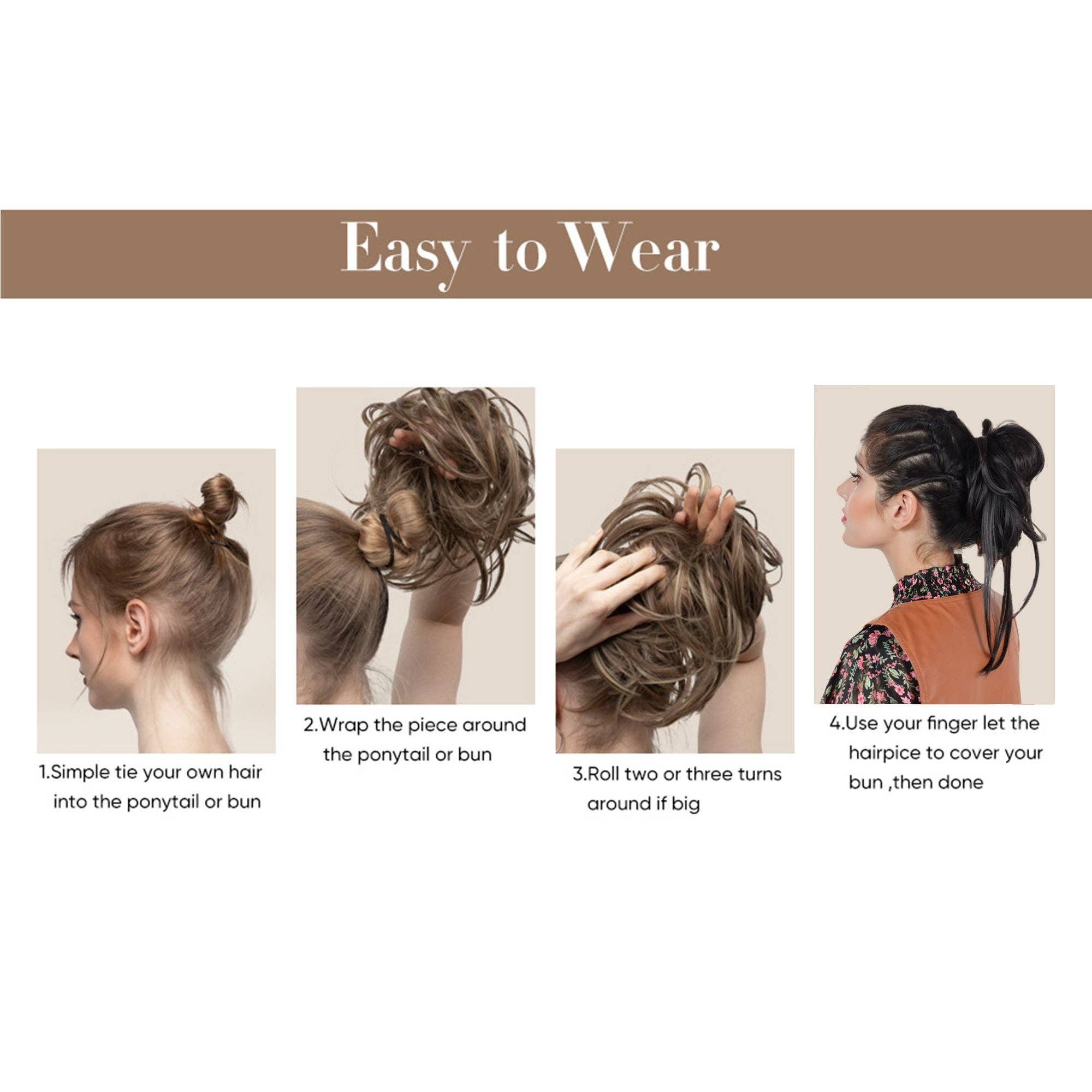 AK Brand - Wholesale Hair Extensions - 7.8 Inch Messy Bun Hair Piece for Women3
