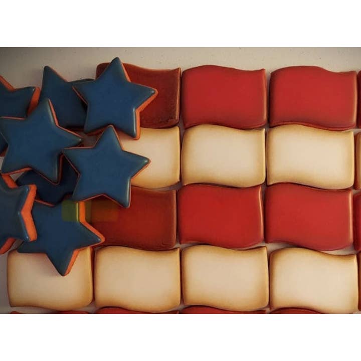 Emporte-pièces Étoiles et Rayures pour Plateau Drapeau Américain pour la vente par Layered Creations LLC