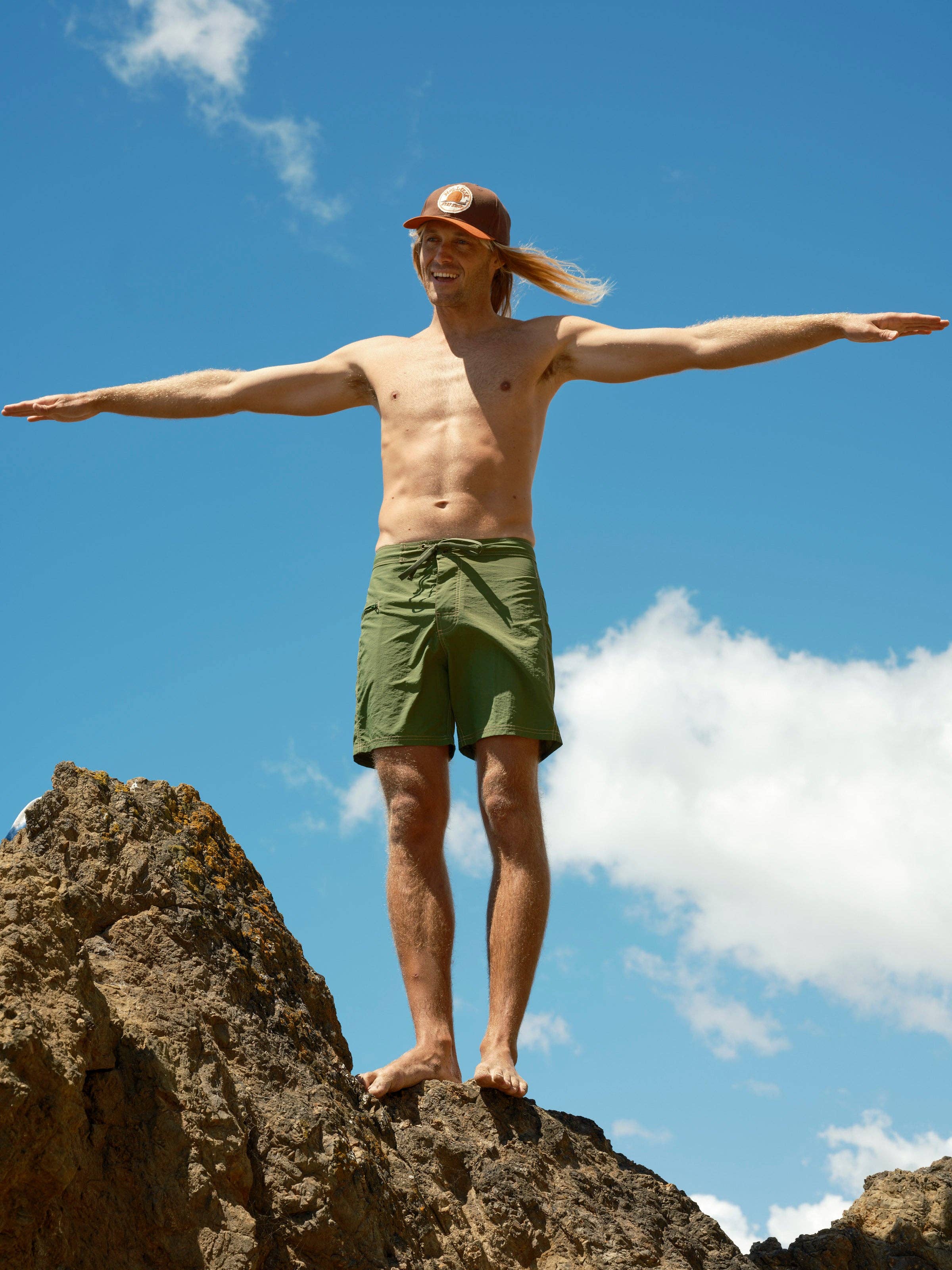 True Green Skiff Trunks for wholesale on Faire1