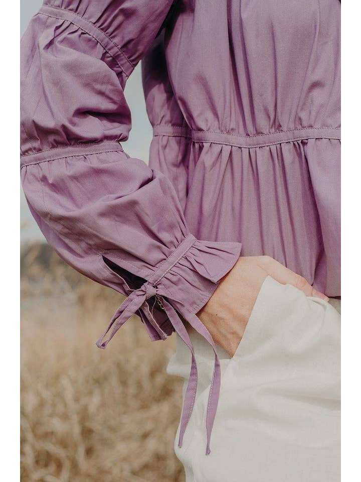 MANU-THELABEL - Wholesale Blouse – Women’s - LILA Organic Cotton Top2