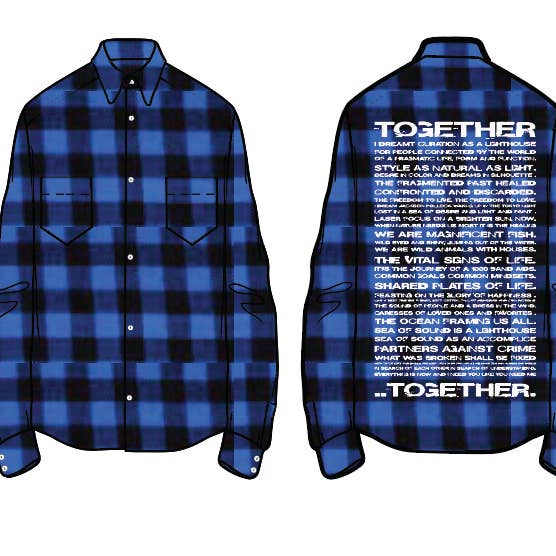 The Together Shirt - Blue for wholesale by Sea of Sound