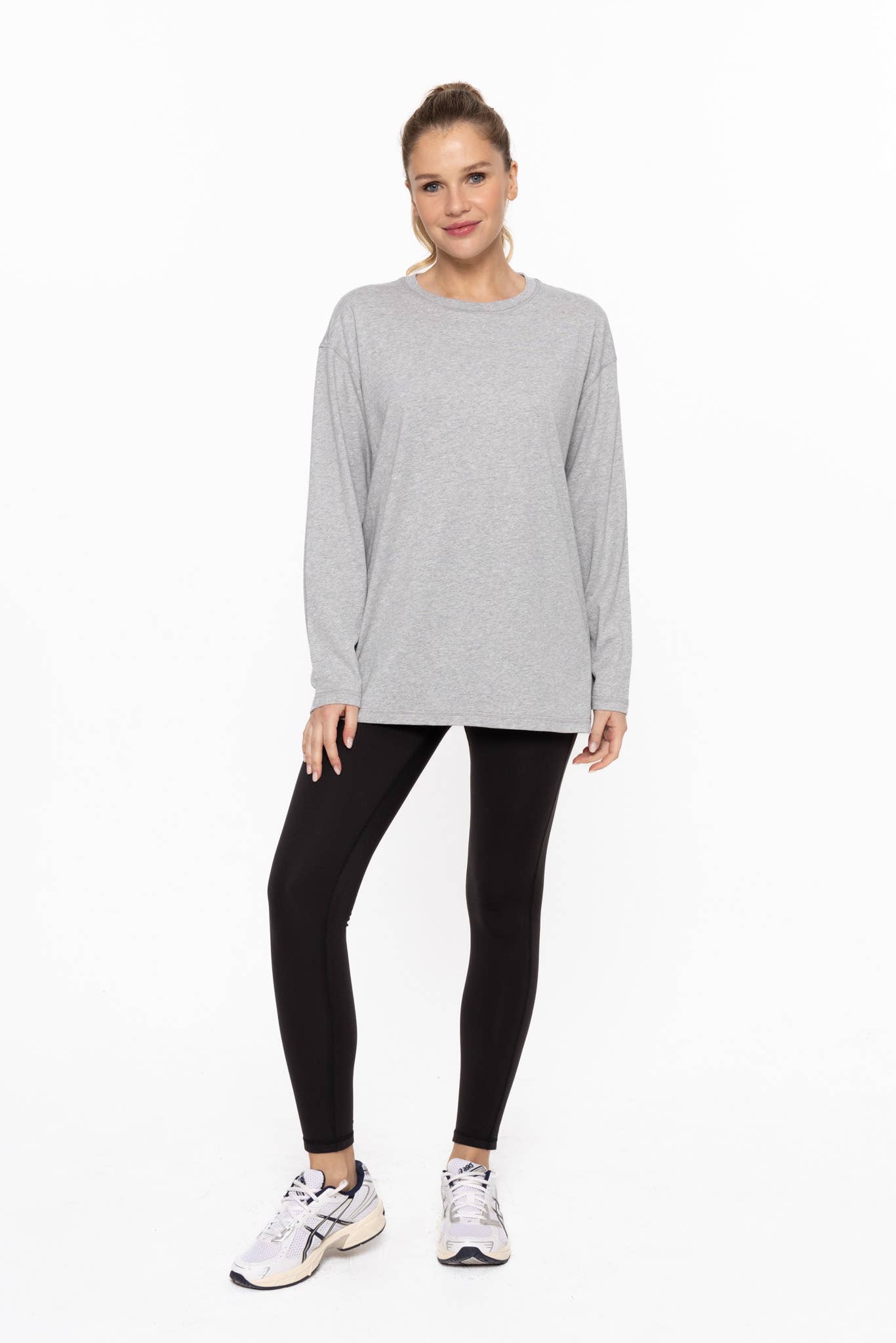 Mono B - Wholesale Tunic - Women's - Organic Cotton Long Sleeve Boyfriend Tee7