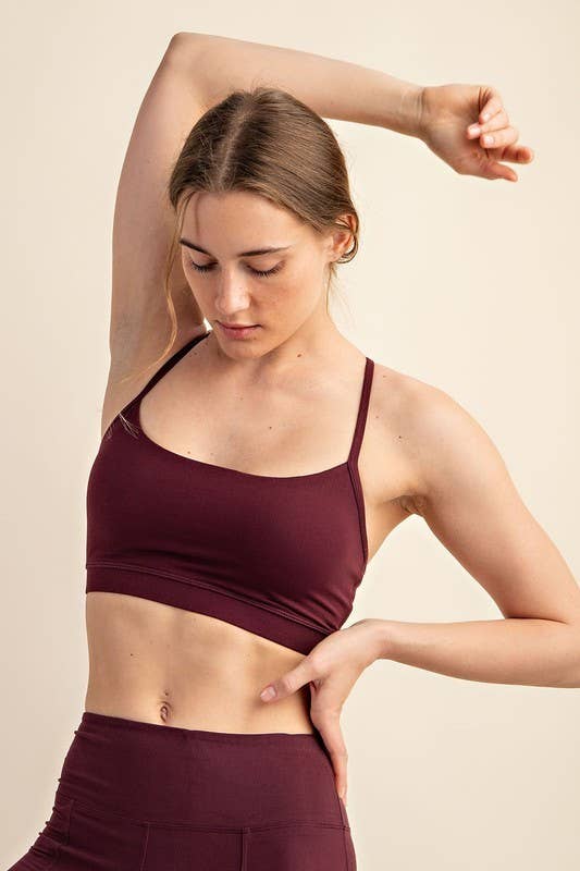 Sunday Morning - Wholesale Sports Bra - Women's - T479937 RACER BACK RECYCLED BUTTER SOFT BRA TOP7