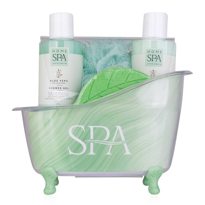 Conjunto de presente Home Spa, em banheira decorativa, aroma: aloe vera por atacado de Accentra