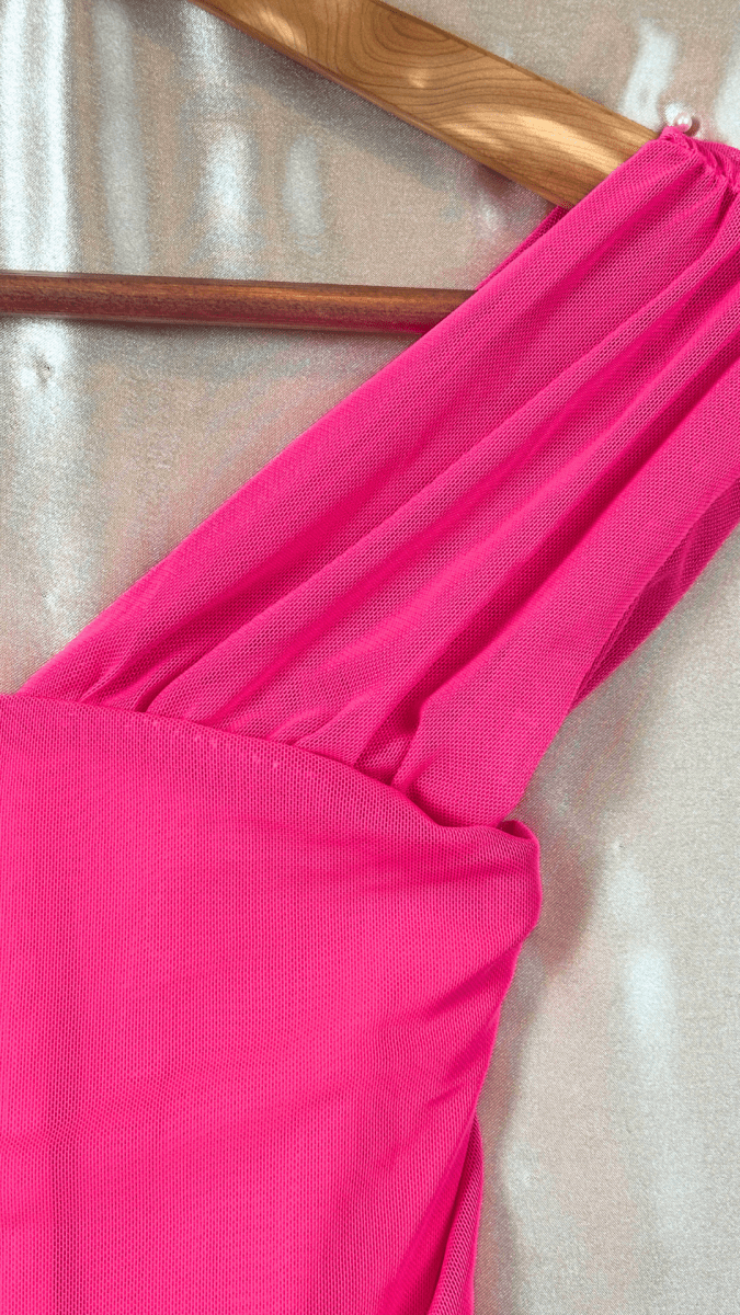 Neon Pink Barbie's Bestie Dress for wholesale on Faire6