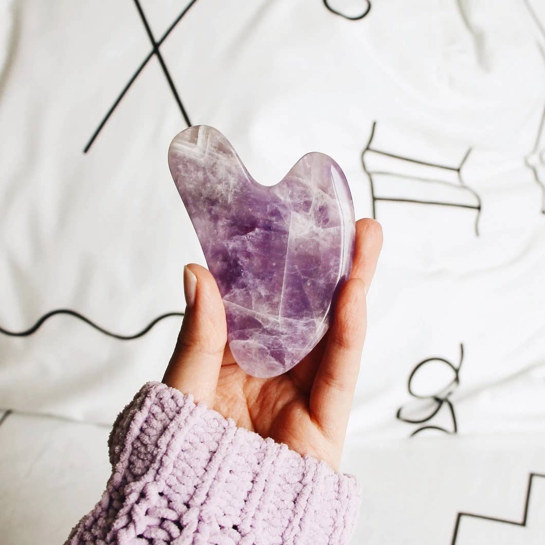 Mount Lai - Wholesale Gua Sha Tool - The Amethyst Gua Sha Facial Lifting Tool2
