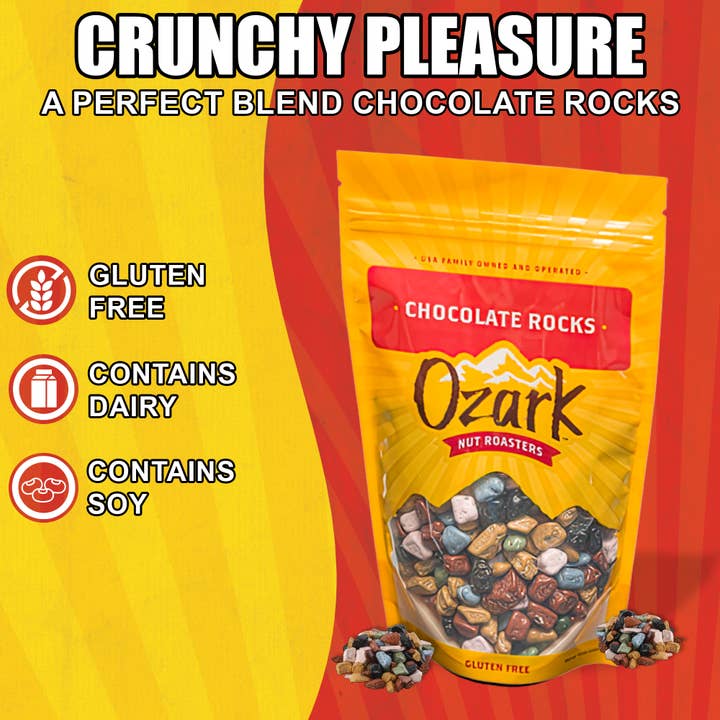 Ozark Nut Roasters - Wholesale Chocolate Covered Sweets - Gold - Chocolate Rocks 3