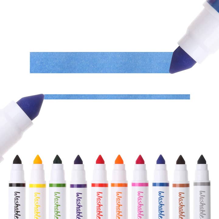 Mr. Pen - Wholesale Markers - Kids & Baby - Washable Markers, 10 Pack, Assorted Colors, Broad Line, Kids Washable Markers Washable Markers for Kids markers, Fine Tip Markers, Color Markers, Washable Marker Sets, Kid Markers4