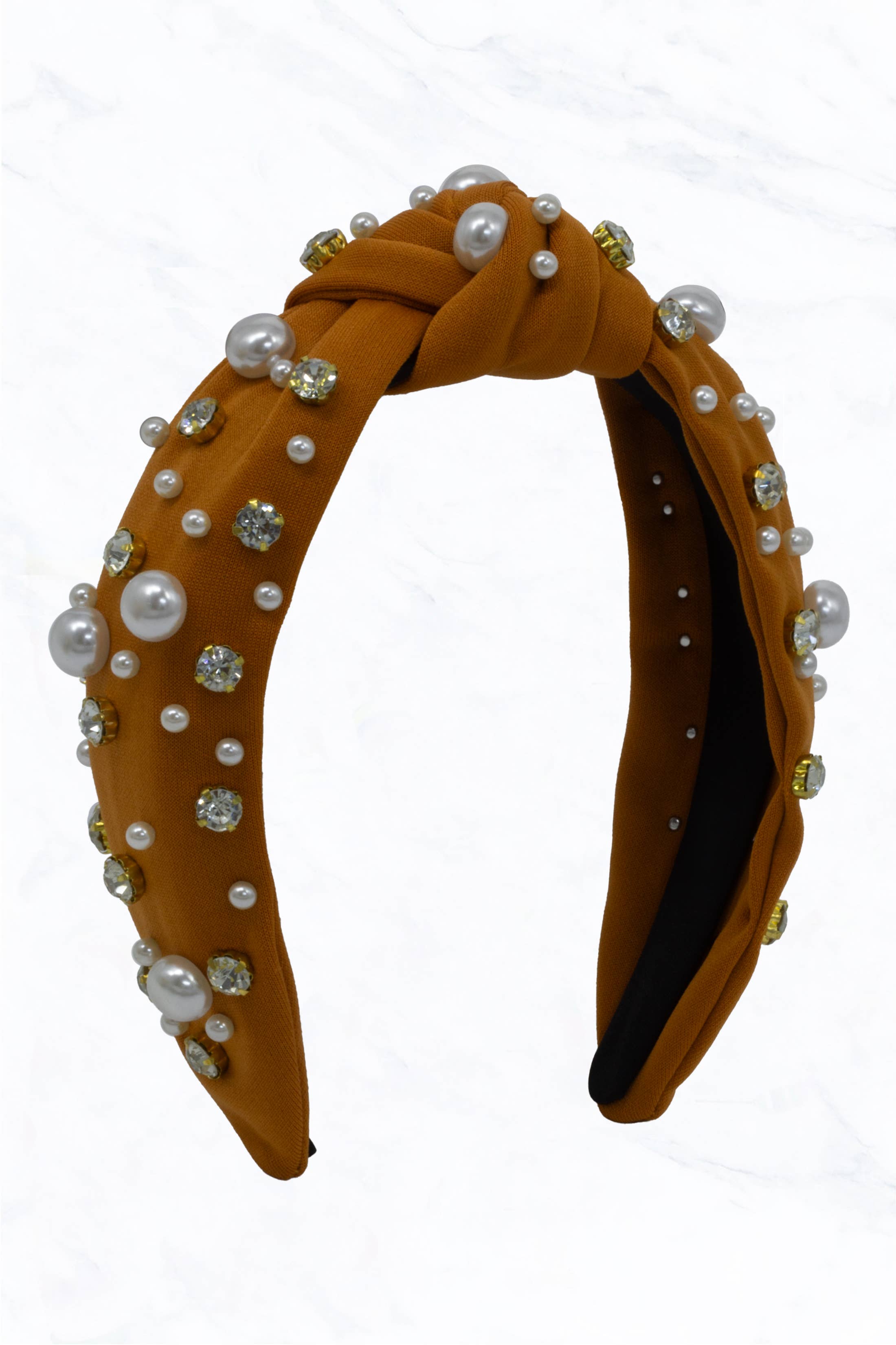 Suzie Q USA – Großhandel Fashion-Stirnband – Damen – Geknotetes Stirnband mit Perlen und Strasssteinen5