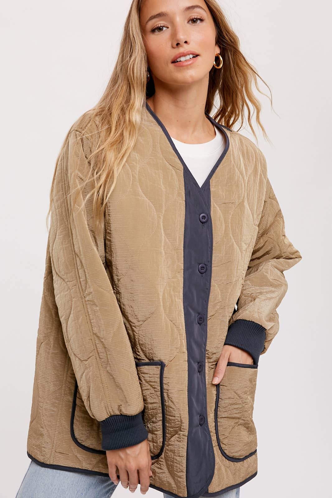 Bluivy - Wholesale Jacket - Women's - BUTTON UP QUILTED JACKET2