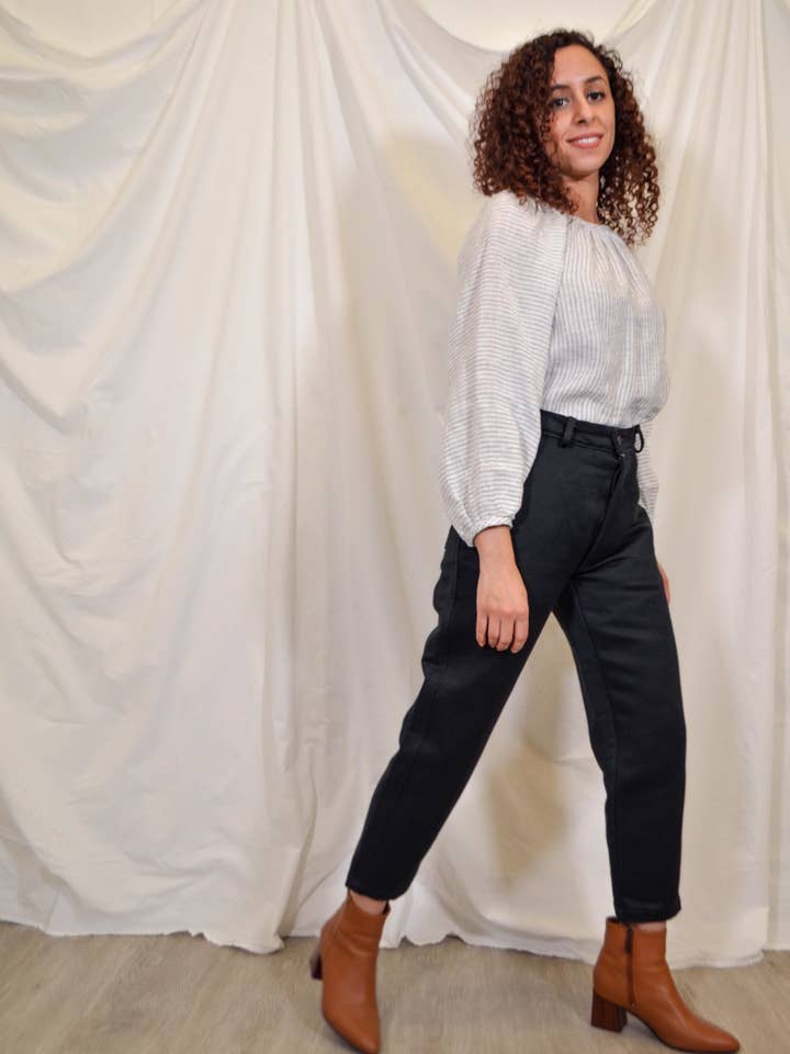 The Maker Collection - Wholesale Pants - Women's - Hemp Trousers in Black2