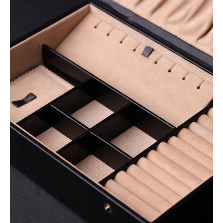 Time Resistance - Wholesale Jewelry Box/Organizer - Womens Leather Jewelry Box Accessory Box - The Line of Beauty25