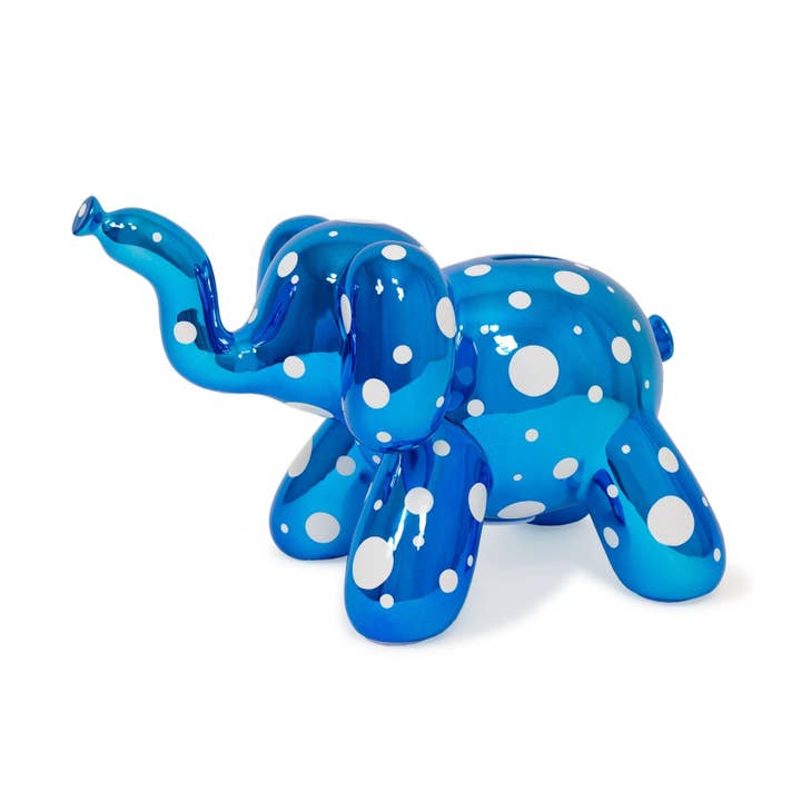 Made By Humans Designs - Wholesale Money/Piggy Bank - Balloon Piggy Bank Large Elephant with Polka Dots