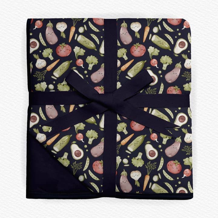 Love You Veggie Much Toddler Quilted Blanket for wholesale by Jammie Session formerly Big Dreams Little Jammies
