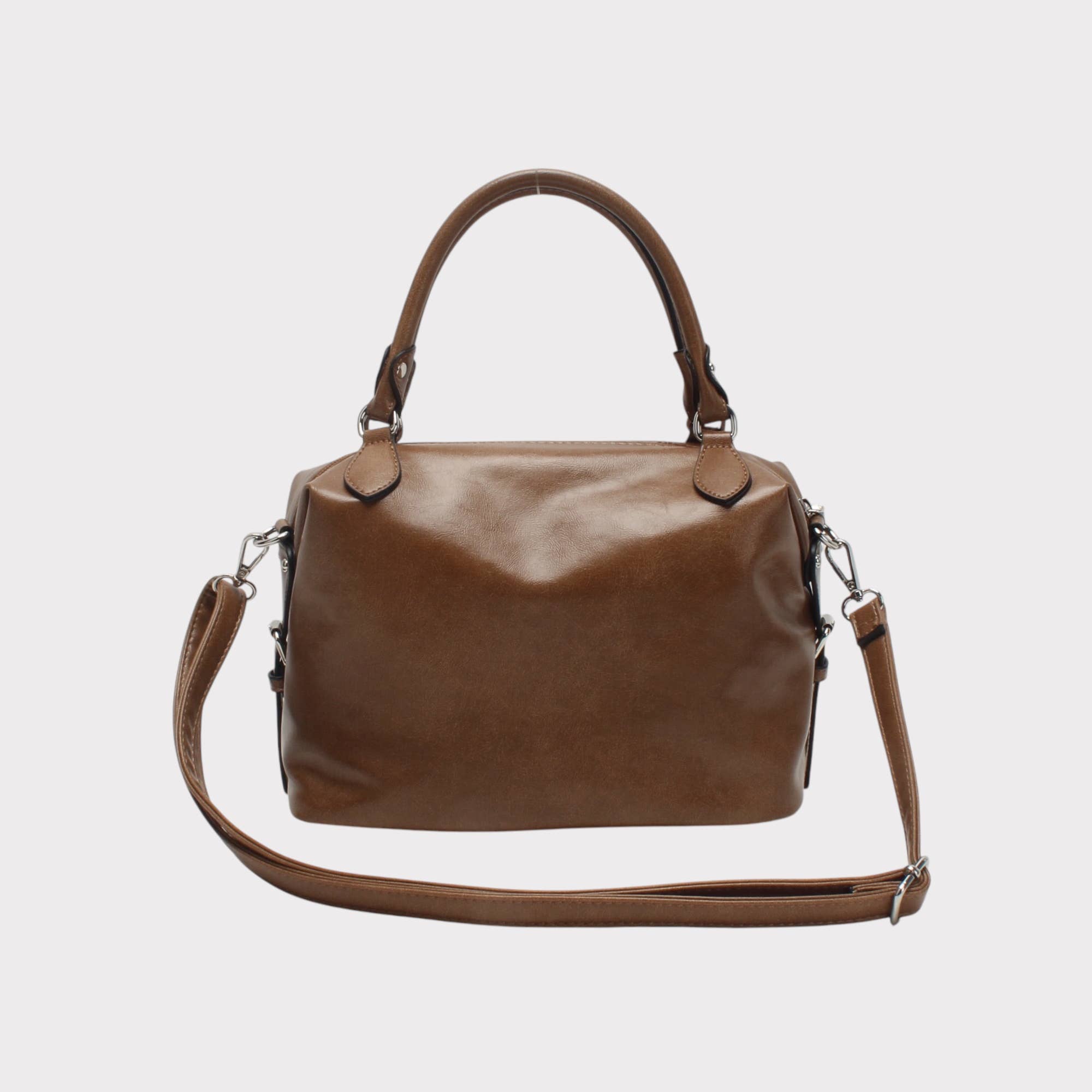 BESTINI - Wholesale Top Handle Bag - Women's - Small vintage bowling bag with multiple zips4