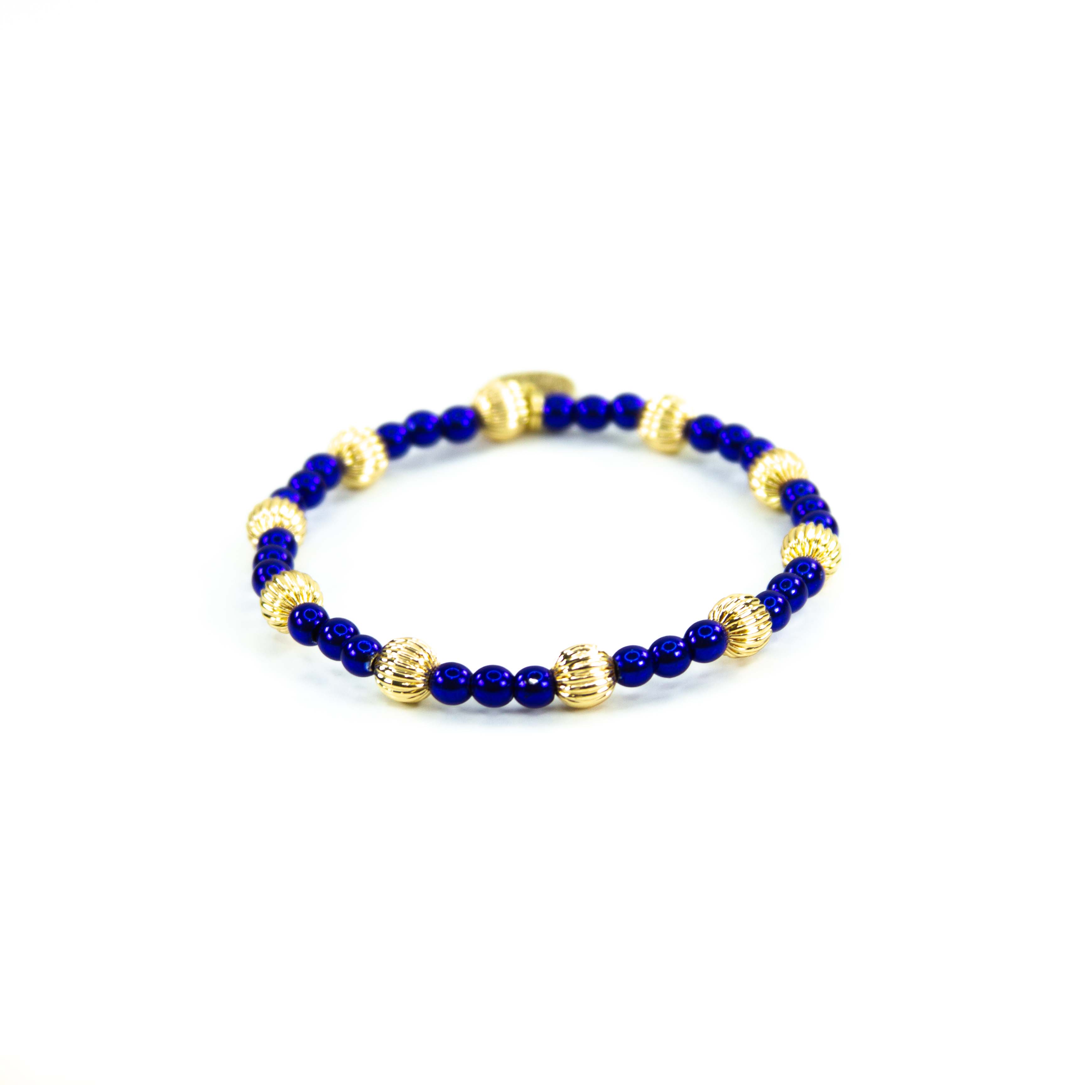 Savvy Bling - Vendita all'ingrosso Parure di gioielli - Braccialetti con Perline in Oro 18K Blu14