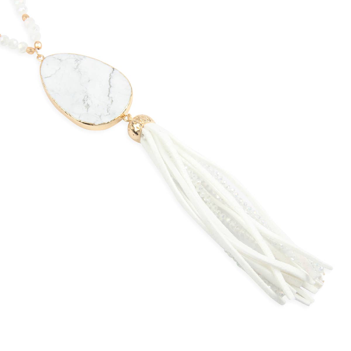 MYS Wholesale Inc - Wholesale Pendant/Charm Necklace - Natural Stone With Tassel Pendant Necklace9
