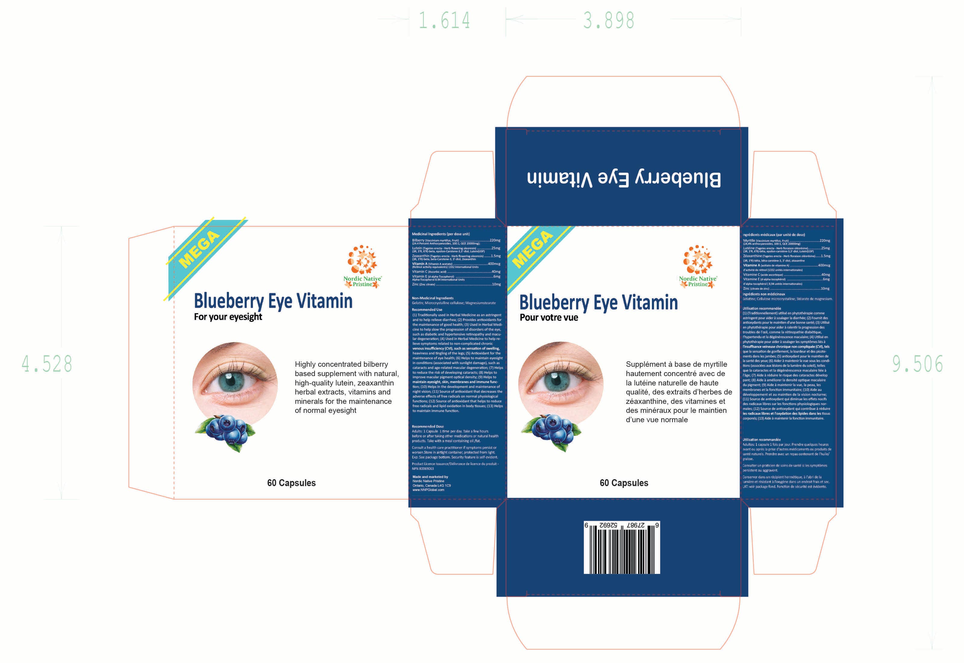 Nordic native pristine - Vente Supplément oral/vitamine - Méga vitamine pour les yeux à la myrtille14
