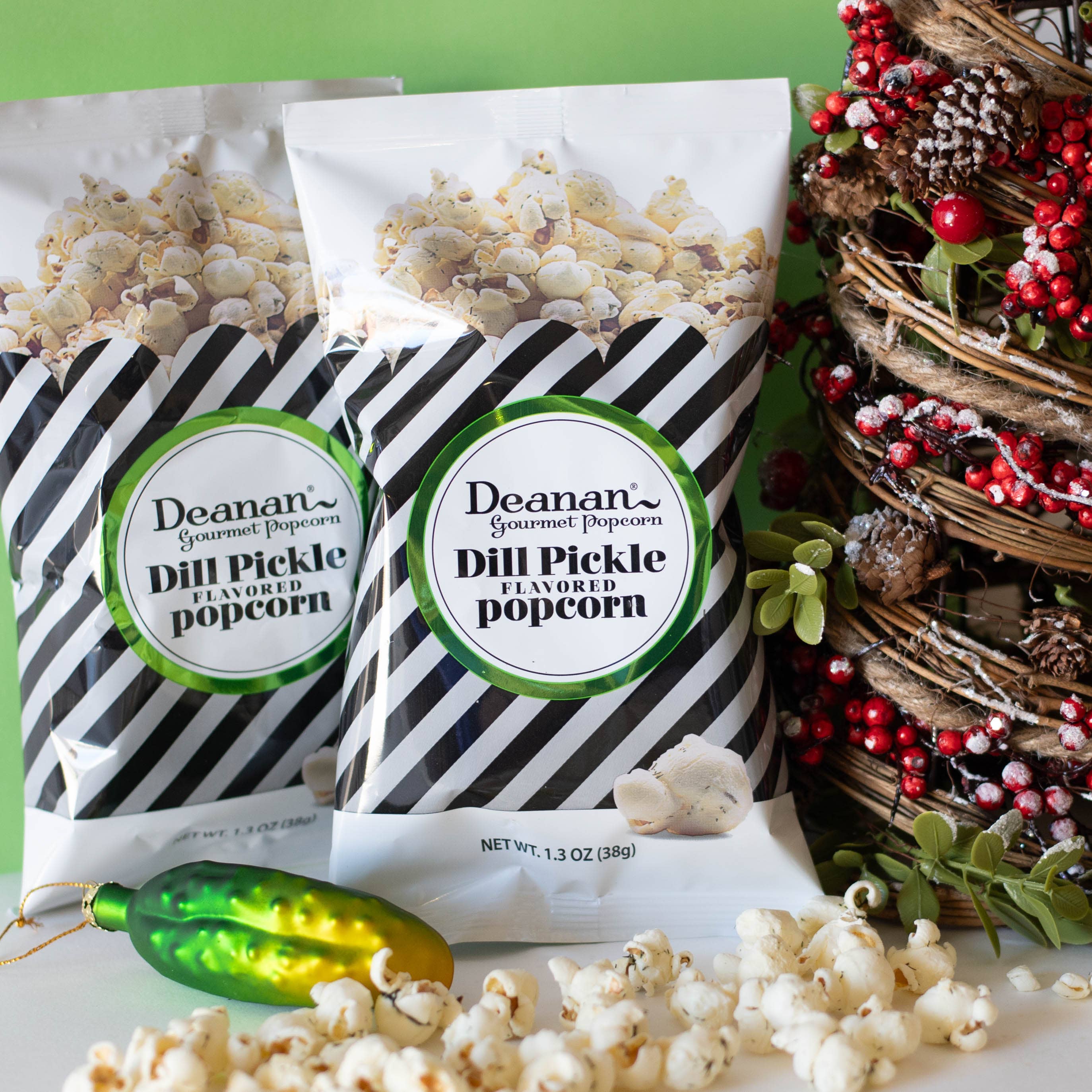 Deanan Gourmet Popcorn - Wholesale Popcorn - Dill Pickle Popcorn - 50 Count - 3 Cup Bags6