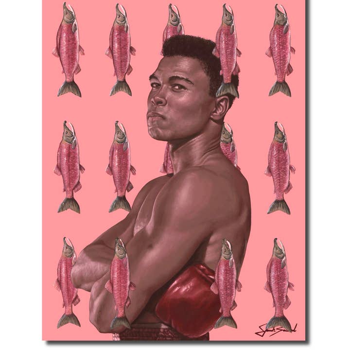 Muhammad Ali Paper Print for wholesale by The Painted Ladies