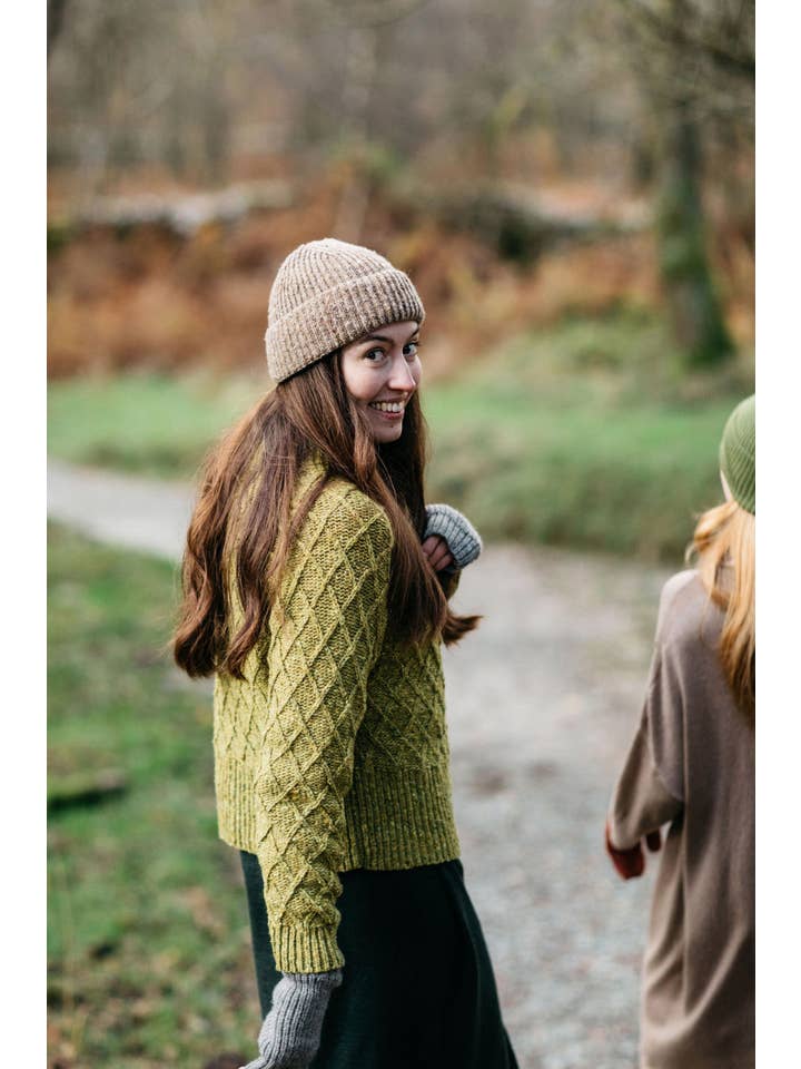 OUBAS - Vendita all'ingrosso Maglione tricot - Donna - Maglione Blisco Donegal Aran color lime