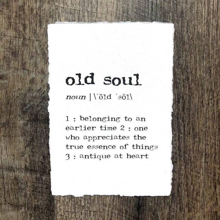 Alison Rose Vintage - Vente Affiche d'art - impression Old Soul Definition sur papier fait main2
