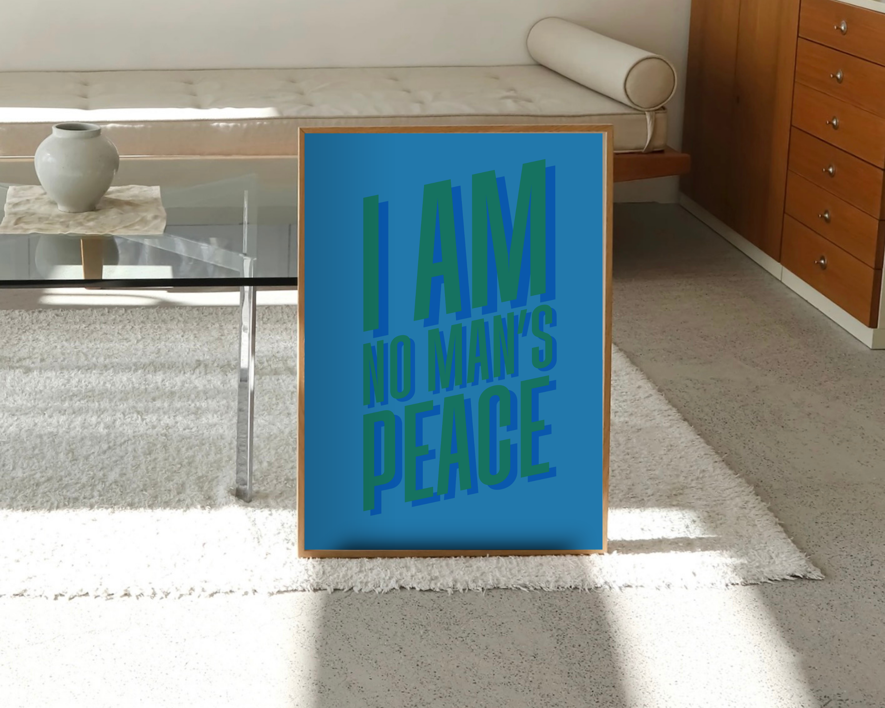 Olive Street Collective - Wholesale Art Print - I Am No Man's Peace Print5