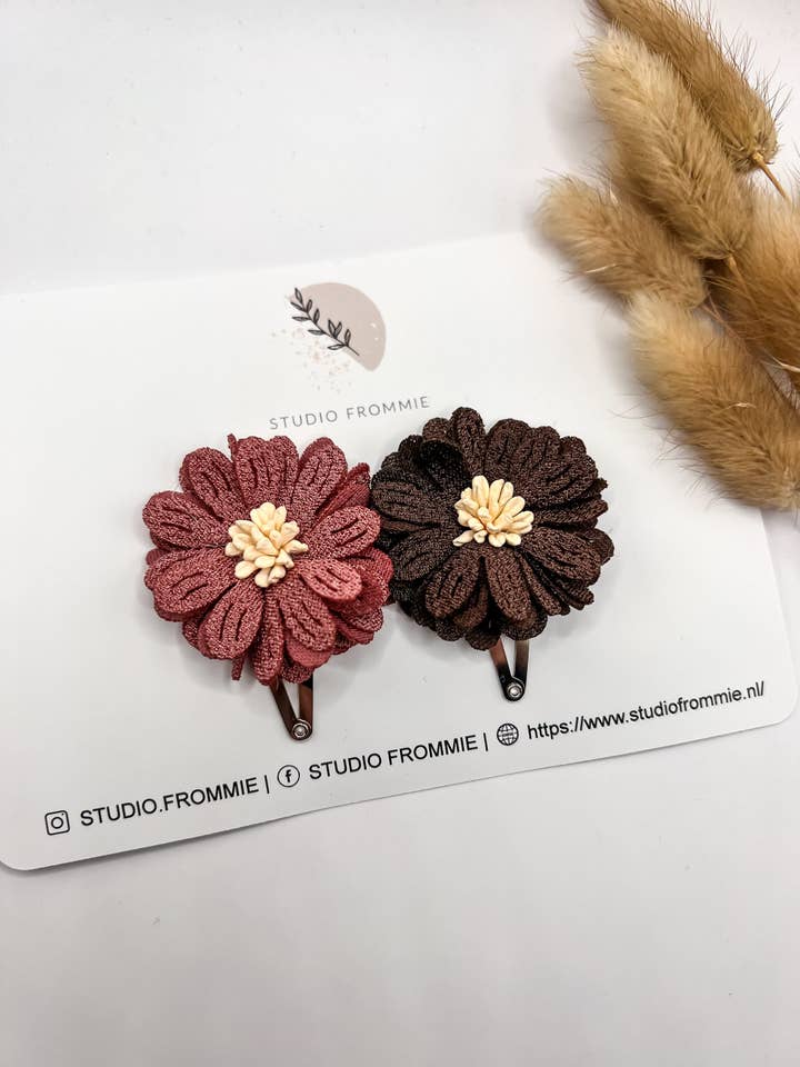 Autumn hair clip (set) for wholesale by Studio Frommie