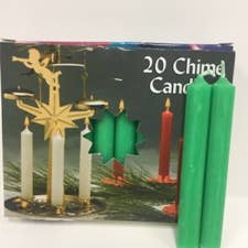 Biedermann & Sons – Velas de decoração por atacado – Velas de Sino Verde Esmeralda - Caixa de 20 Velas