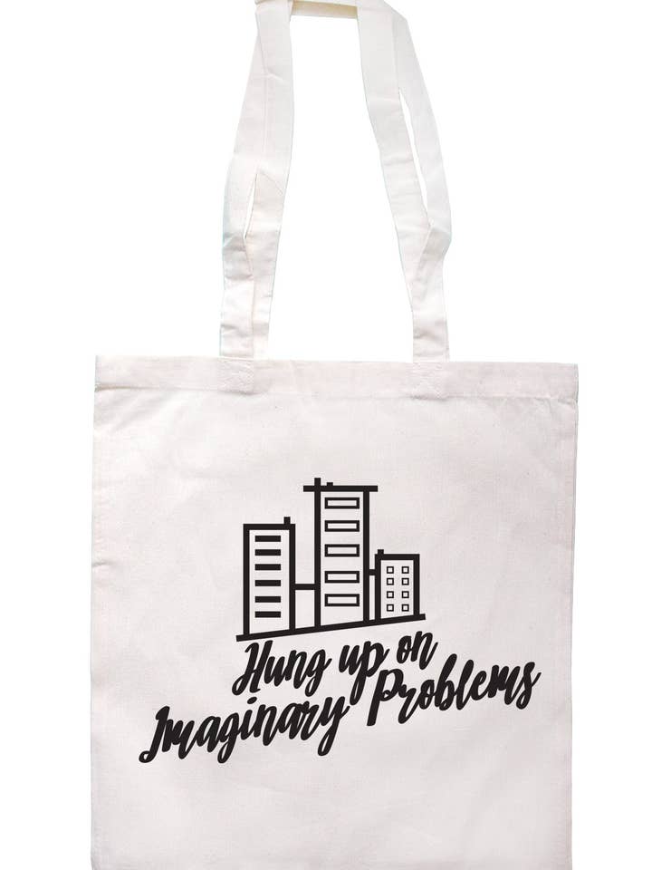 Borsa tote appesa a problemi immaginari S0327 per la vendita all'ingrosso da parte di Illustrated Identity