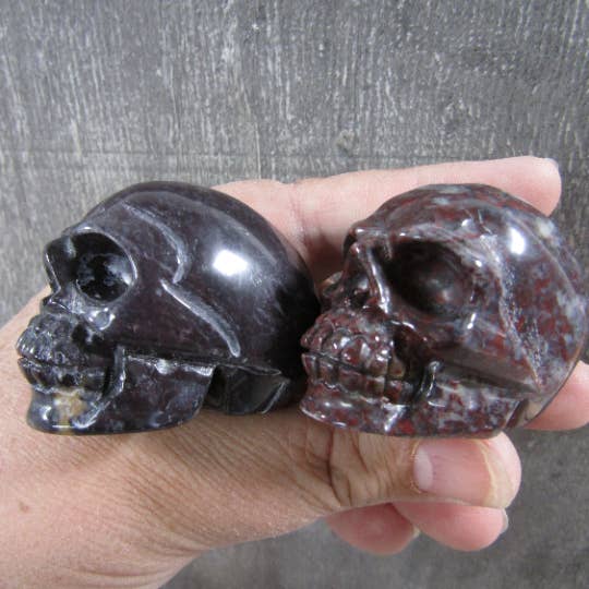 Keystone Crystals – wholesale Spiritual stone/crystal – Gemstone Skull Carvings by the Inch – Crystal Skulls