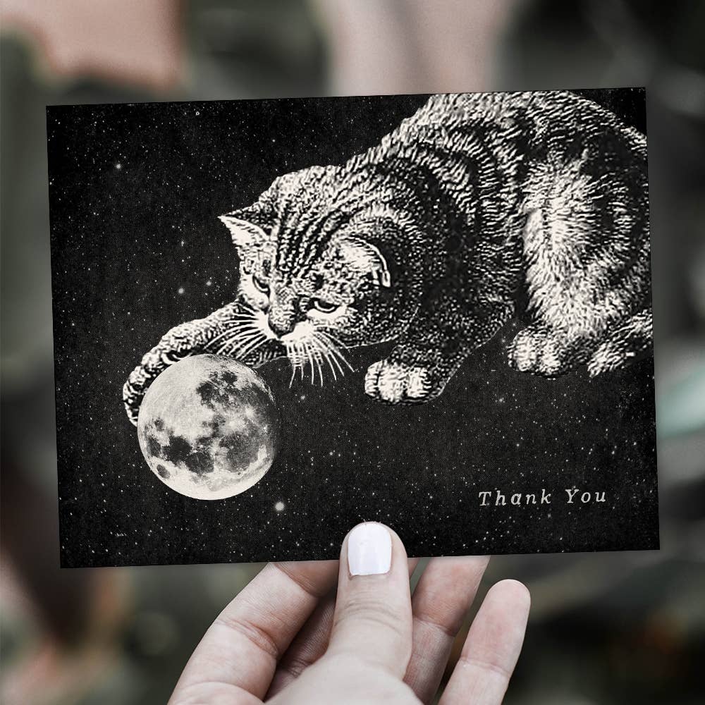 The Galek Sea - Wholesale Thank You Card - Thank You Mooncat Card1