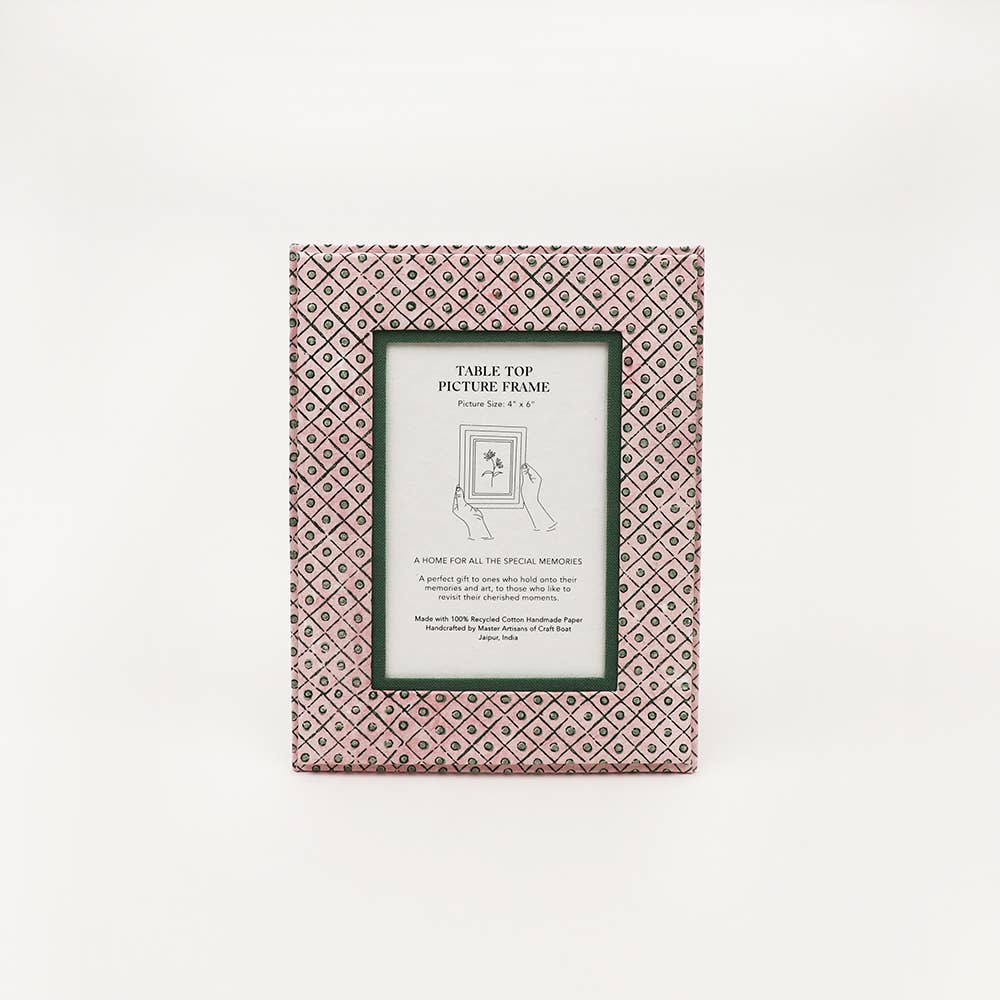 Craft Boat - Wholesale Picture Frame - DOT AND GRID TABLE TOP PICTURE FRAME3