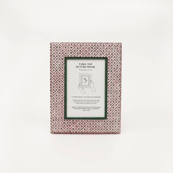 Craft Boat - Wholesale Picture Frame - DOT AND GRID TABLE TOP PICTURE FRAME3