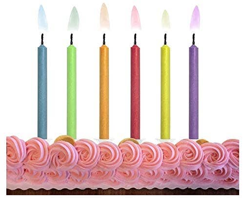 JII - Wholesale Cake Candle - Colorflame Birthday Candles in 26 Piece Counter Display12