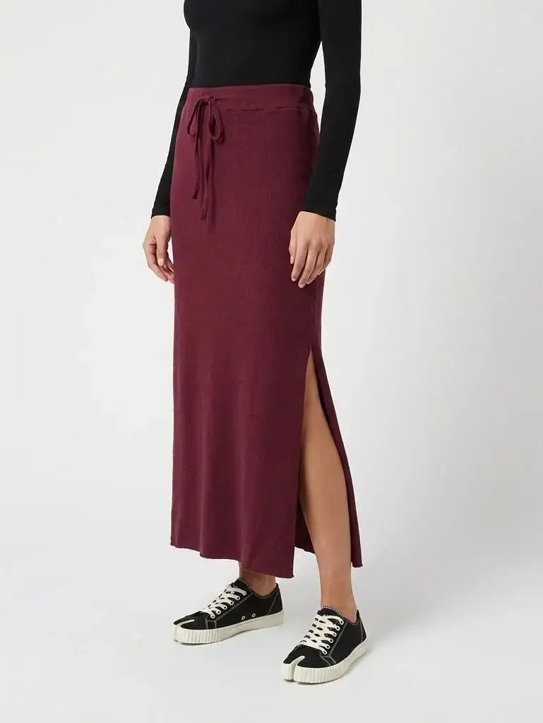 Mimi & Gogo – Engroshandel Nederdel - Dame – Lang nederdel i bomuld med slidser @6930_JuFenteUni6