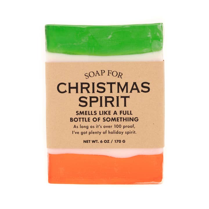 Whiskey River Soap Co. - Wholesale Bar Soap - Soap for Christmas Spirit - HOLIDAY | Funny Soap