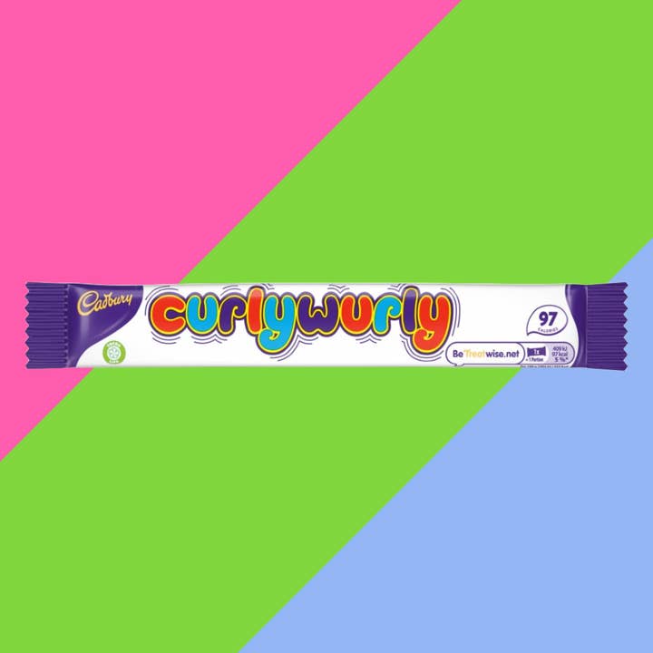 Gaffney's Sweets & Treats Wholesale - Wholesale Chocolate Bar - Cadbury Curly Wurly Chocolate Bar 48x21.5g0