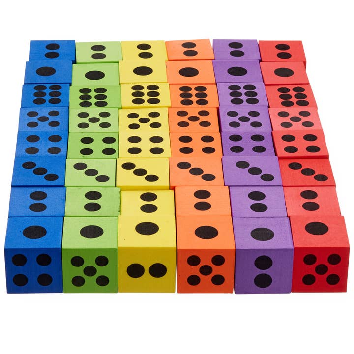 The Twiddlers - Wholesale Dice - Pack of 48 Giant Foam Dice Set5