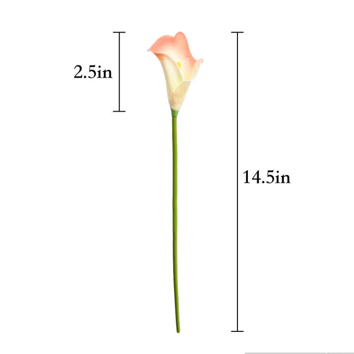 Sun Decorer - Wholesale Artificial Flowers - Artificial Calla Lily Flowers Stem (Bunch of 10)
