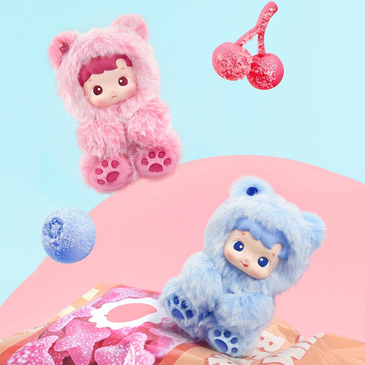 Otaku Collectives LLC - Wholesale Figurine Toy - Kids - Pop Mart HACIPUPU Gummy Bear Series Vinyl Plush Pendant4