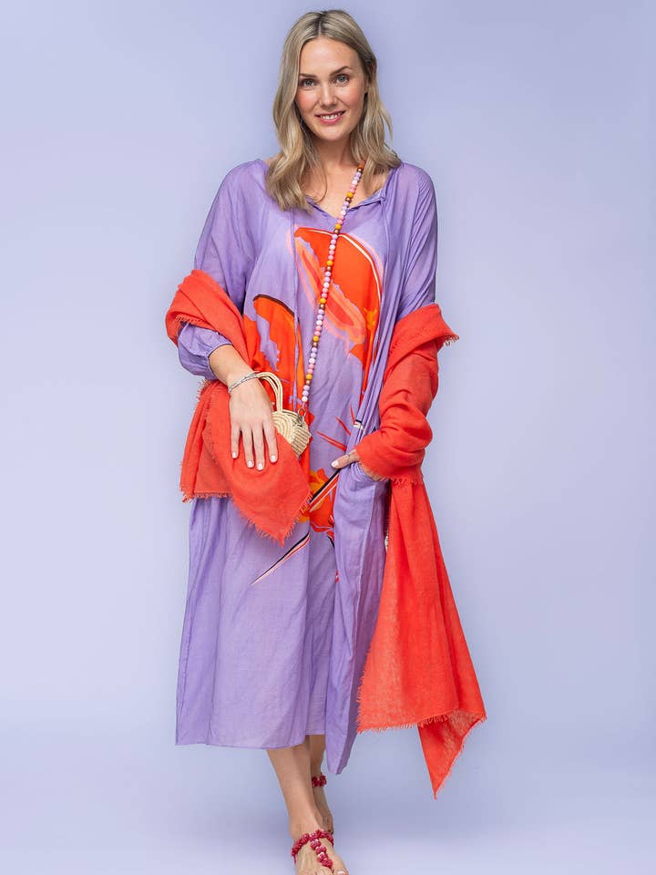 cute stuff GmbH - Wholesale Dress - Women's - Megan-cs dress with lobster print in watermelon1