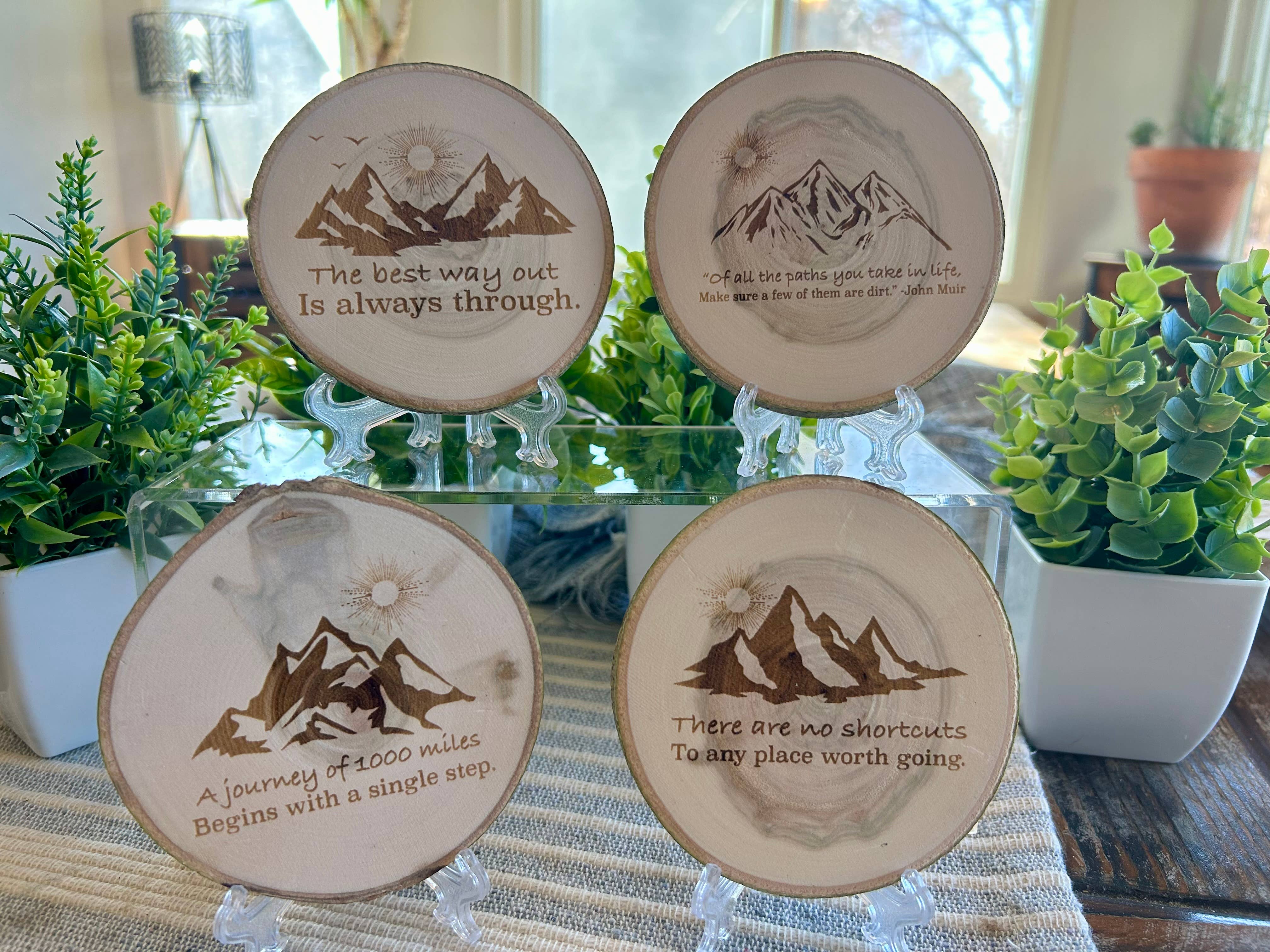 Parks Art Collection - Wholesale Coasters - Of all the paths you take in life, John Muir Quote Coster5